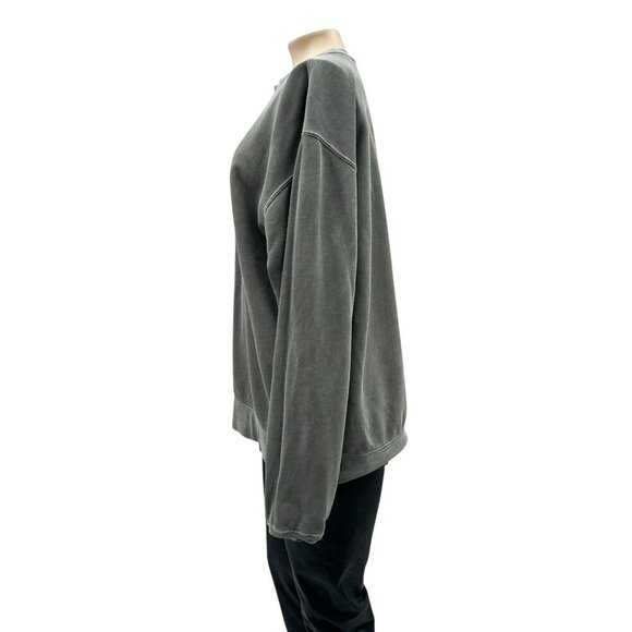 RONIN Graphic Oversized Sweatshirt Gray Independent Trading  Long Sleeve Size M - Picture 4 of 9